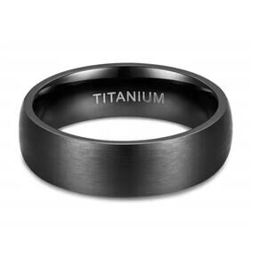 Men’s Titanium Band Ring | Size 10 | 8mm | Plain / Minimalist